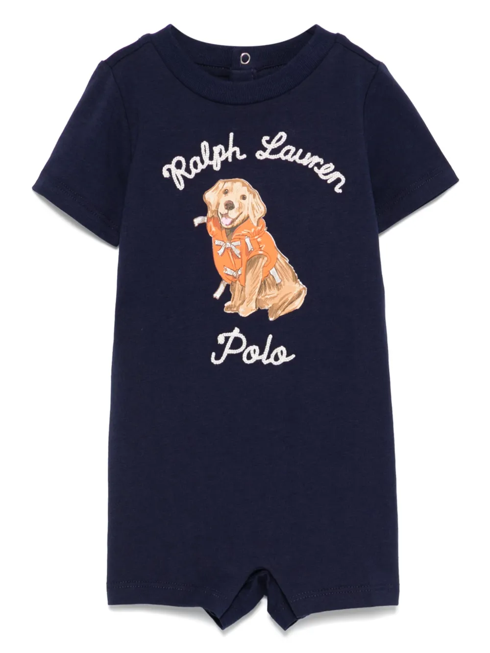 POLO RALPH LAUREN KIDS ロゴ ロンパース - ブルー POLO RALPH LAUREN KIDS ロゴ ロンパース - ブルー