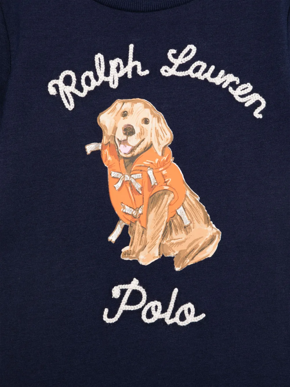 POLO RALPH LAUREN KIDS Romper met geborduurd logo Blauw