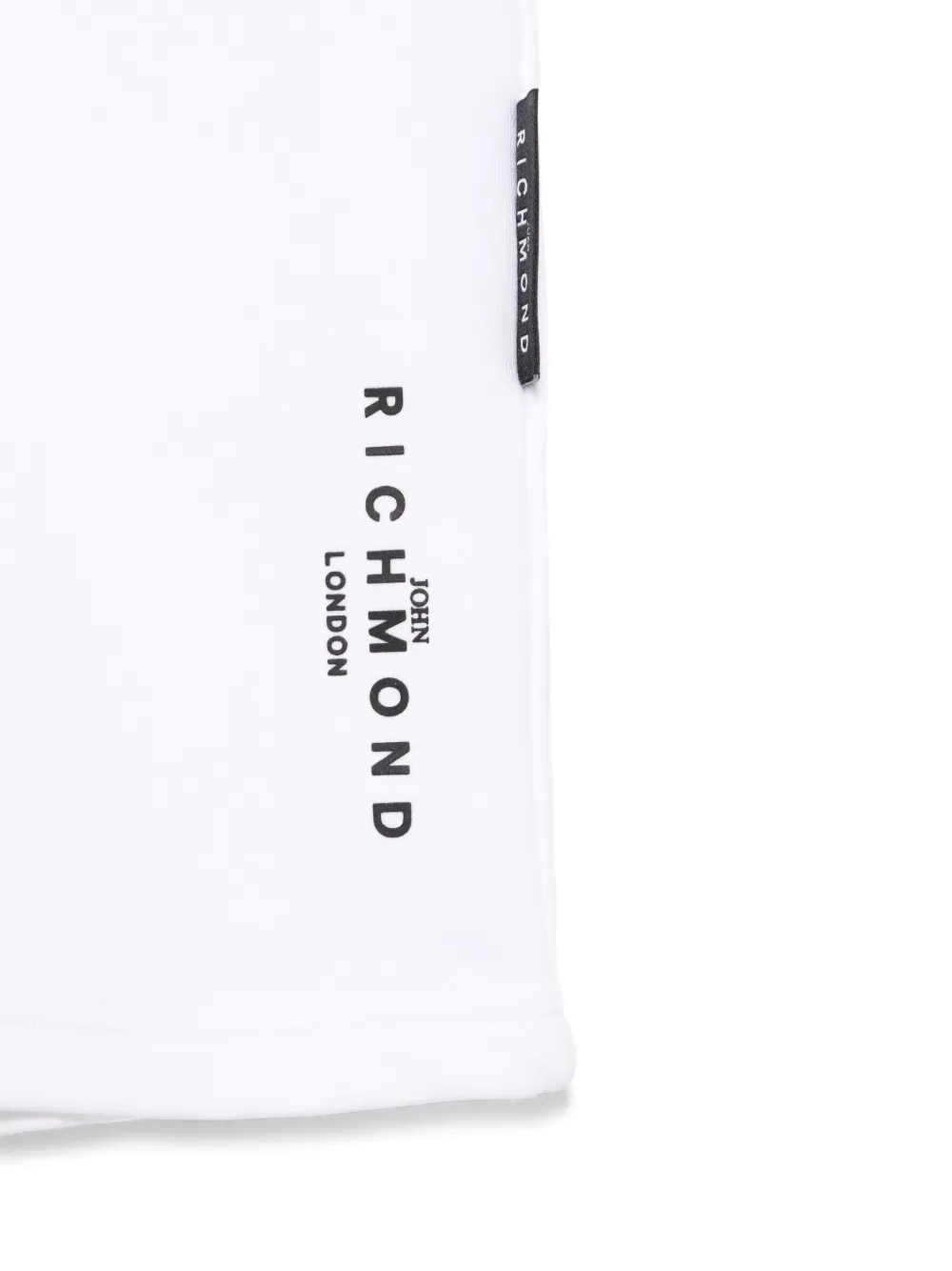 John Richmond Junior Shorts met rubberen logo Wit