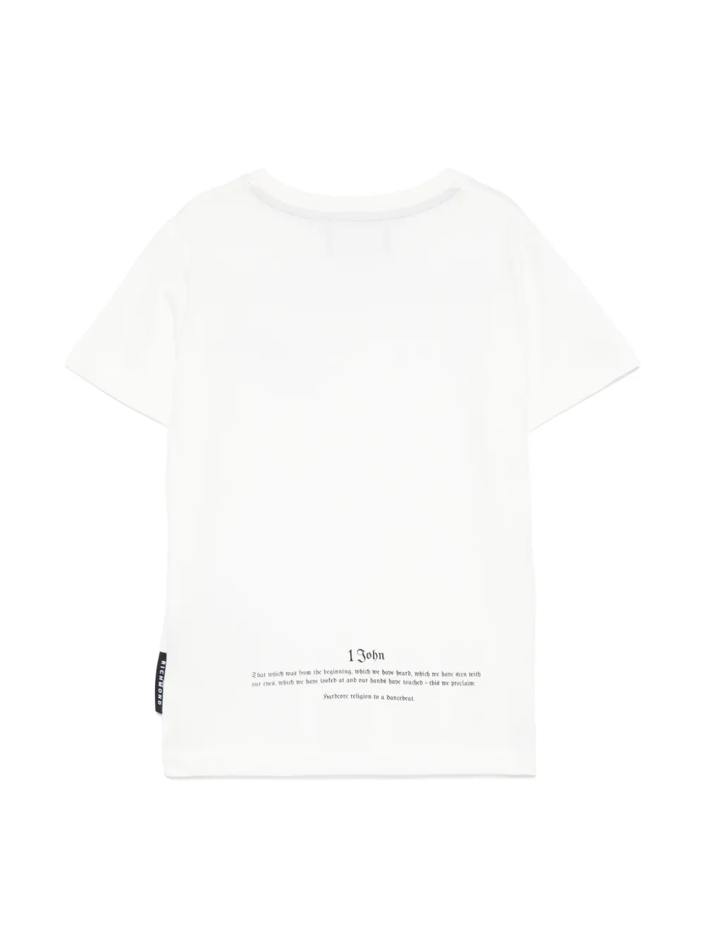 John Richmond Junior T-shirt met logoprint - Wit