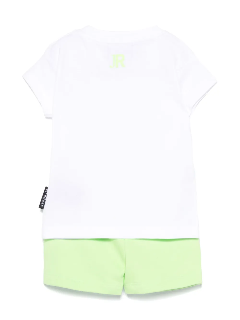 John Richmond Junior Shorts set met logoprint - Groen