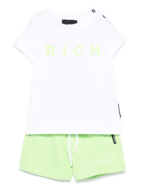 John Richmond Junior logo-print shorts set