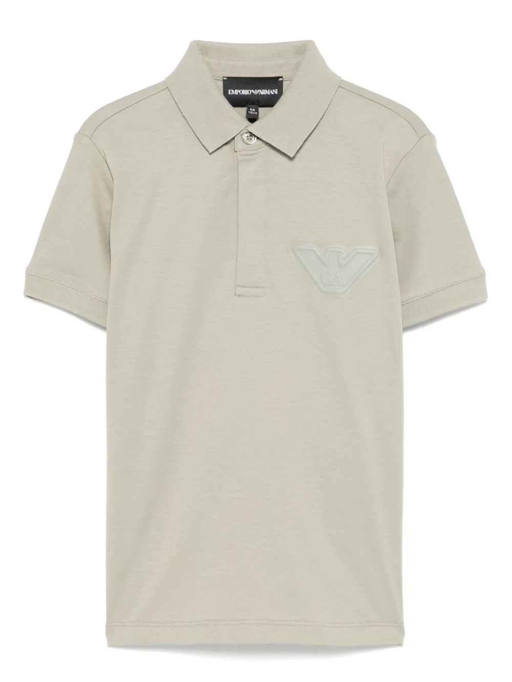 Emporio Armani Kids ロゴ ポロシャツ - グリーン Emporio Armani Kids ロゴ ポロシャツ - グリーン