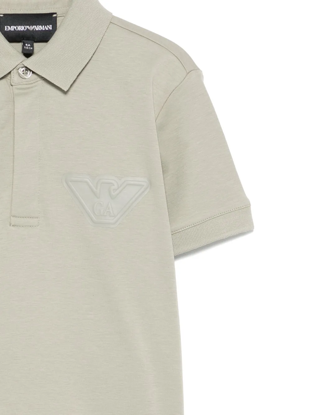 Emporio Armani Kids Poloshirt met logopatch Groen
