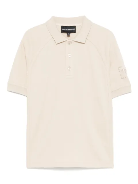 Emporio Armani Kids Camisa polo com logo bordado