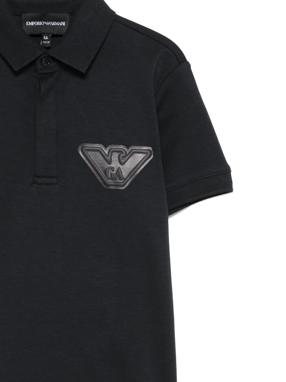 Emporio Armani Kids Poloshirt met logopatch Blauw