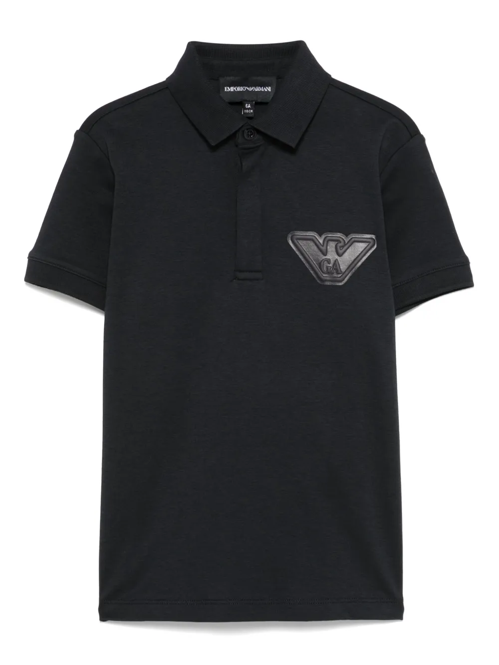 Emporio Ar i Kids Poloshirt met logopatch Blauw