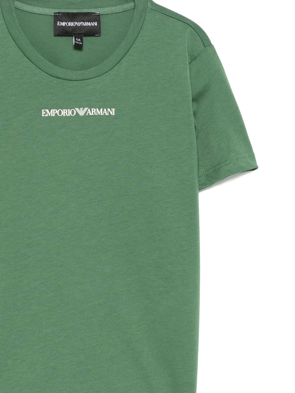 Emporio Armani Kids T-shirt met logoprint Groen