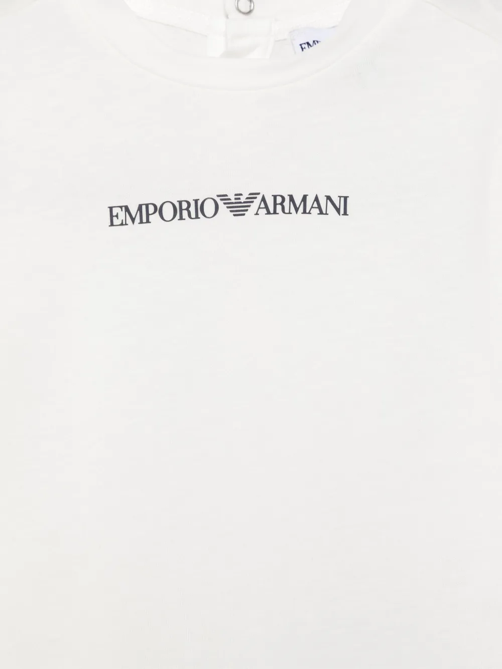 Emporio Armani Kids Katoenen T-shirt Wit