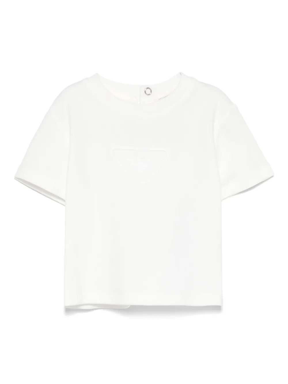 Emporio Ar i Kids T-shirt met logo-reliëf Wit