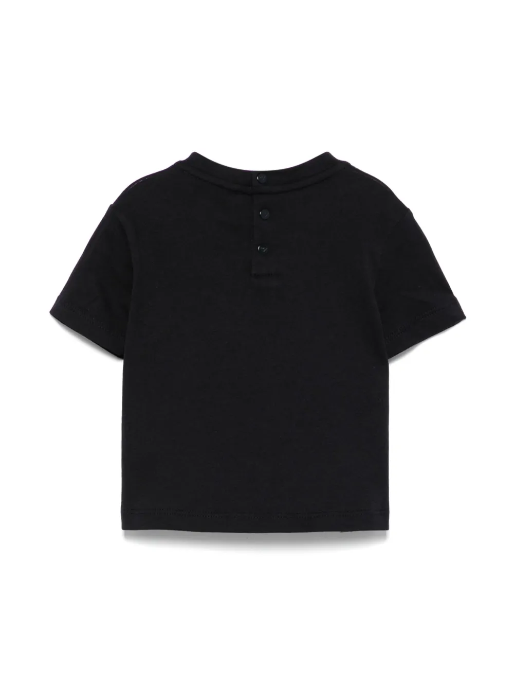 Emporio Armani Kids Katoenen T-shirt - Zwart