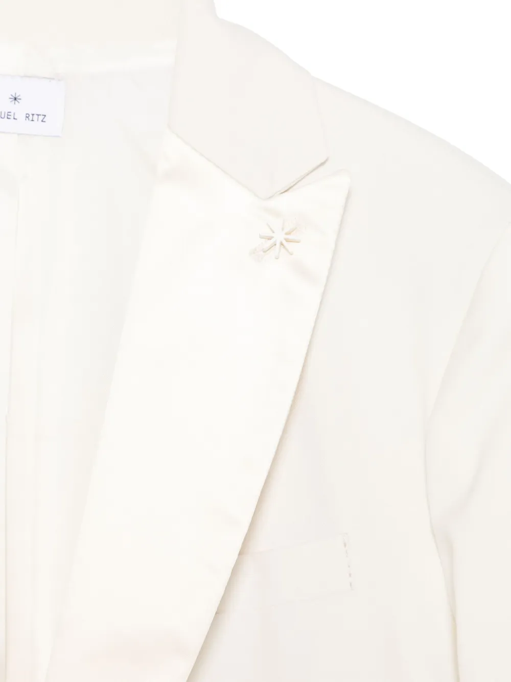 Manuel Ritz Blazer met enkele rij knopen Beige