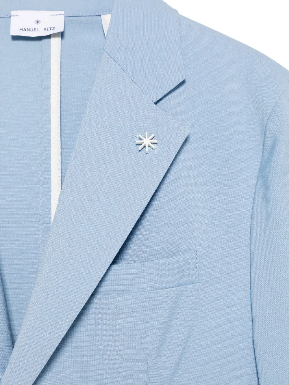 Manuel Ritz Blazer met enkele rij knopen Blauw