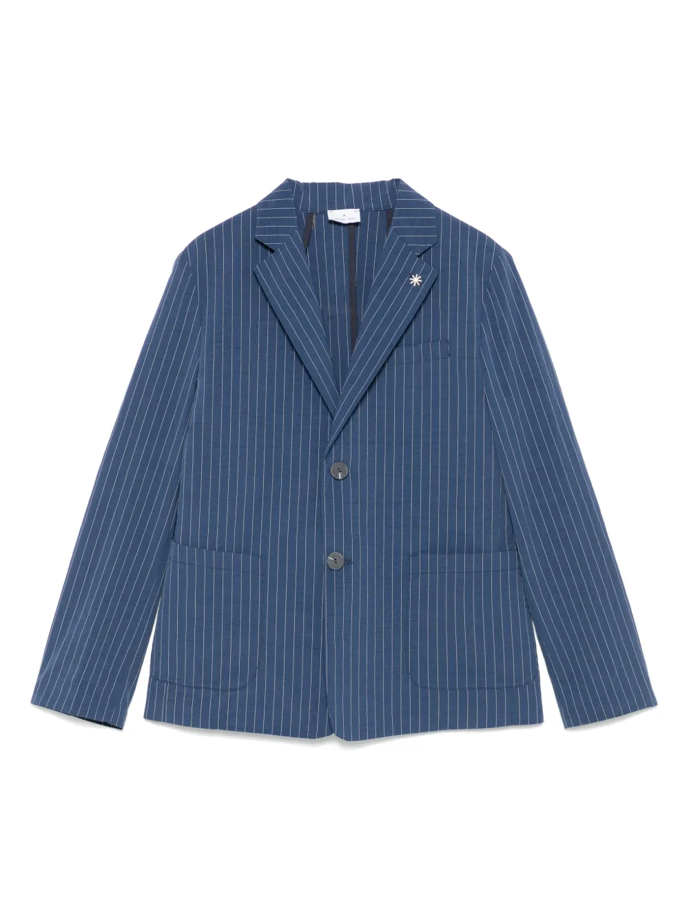 Manuel Ritz pinstriped blazer | Blue | Image 1
