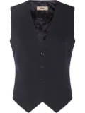 Herno logo-jacquard waistcoat - Blue