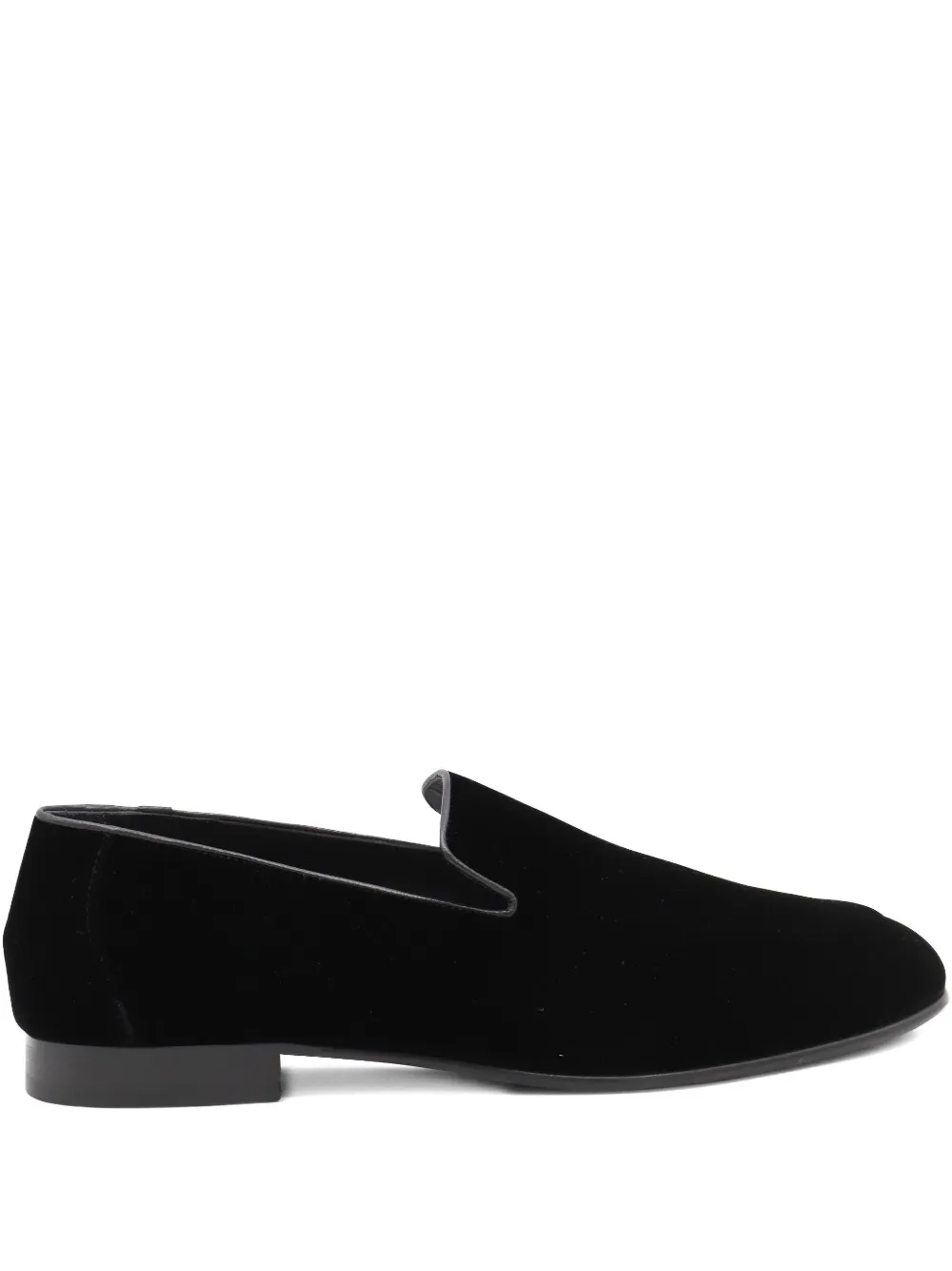 Canali almond-toe loafers Zwart