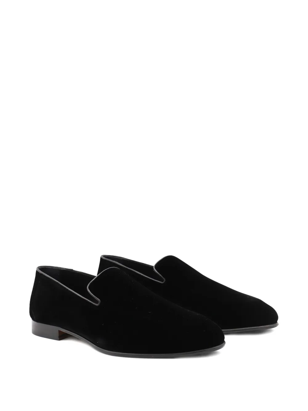Canali Loafers met ronde neus Zwart