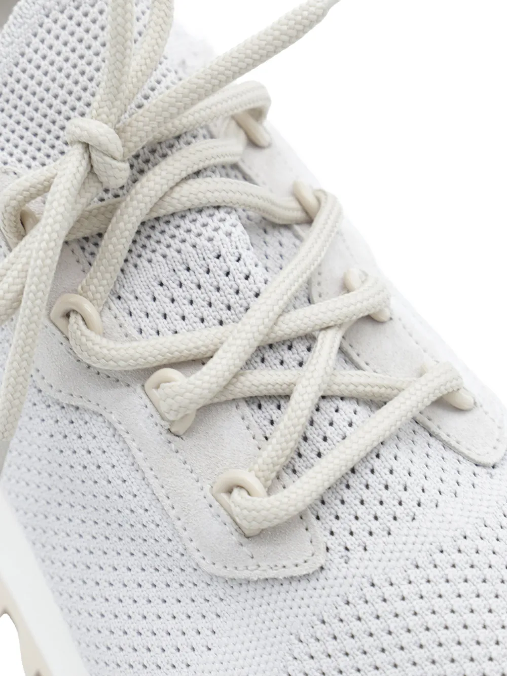 Eleventy micro-mesh panelled trainers White