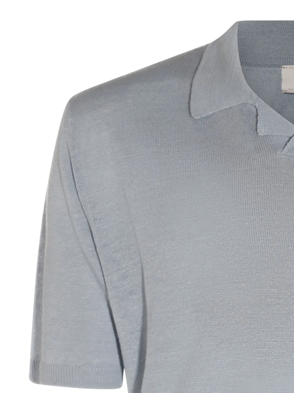 Eleventy Linnen T-shirt Blauw