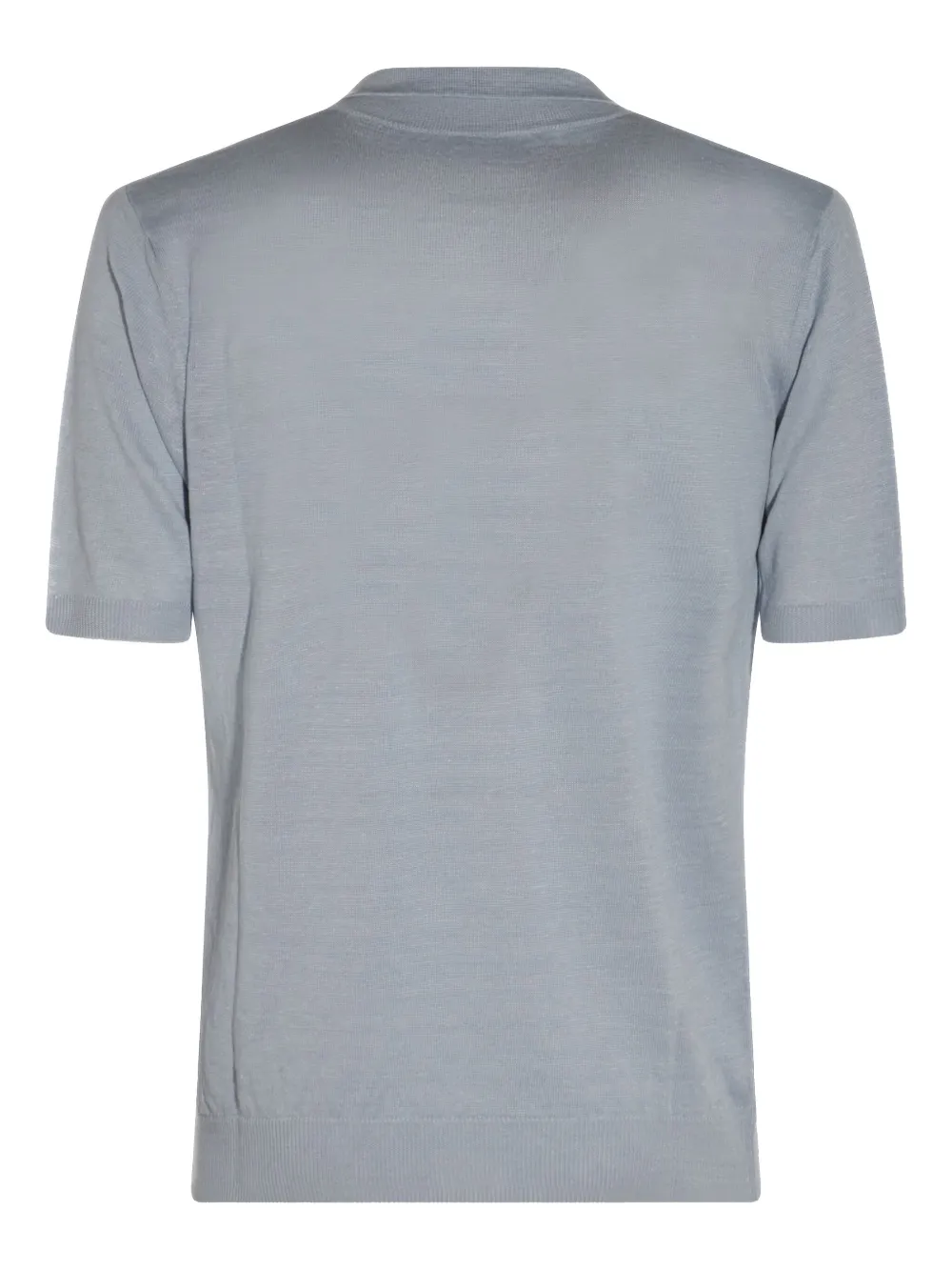 Eleventy Linnen T-shirt - Blauw