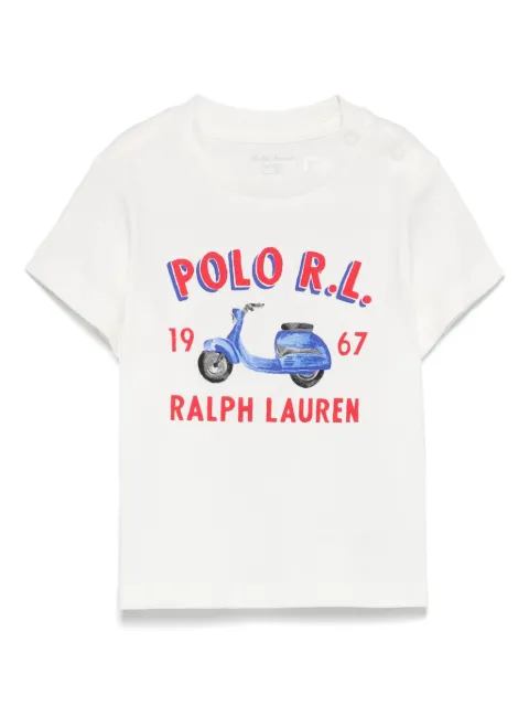 POLO RALPH LAUREN KIDS scooter-print T-shirt