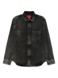 HUGO Patch Pockets Oversized Denim shirt - Grey