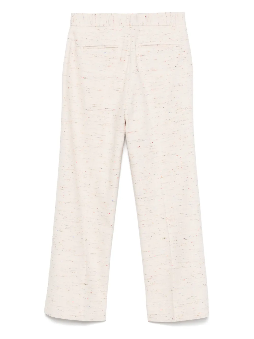 MSGM Broek met spikkelweving - Beige