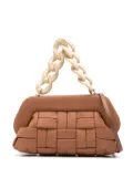 Themoirè Bios weaved tote bag - Brown