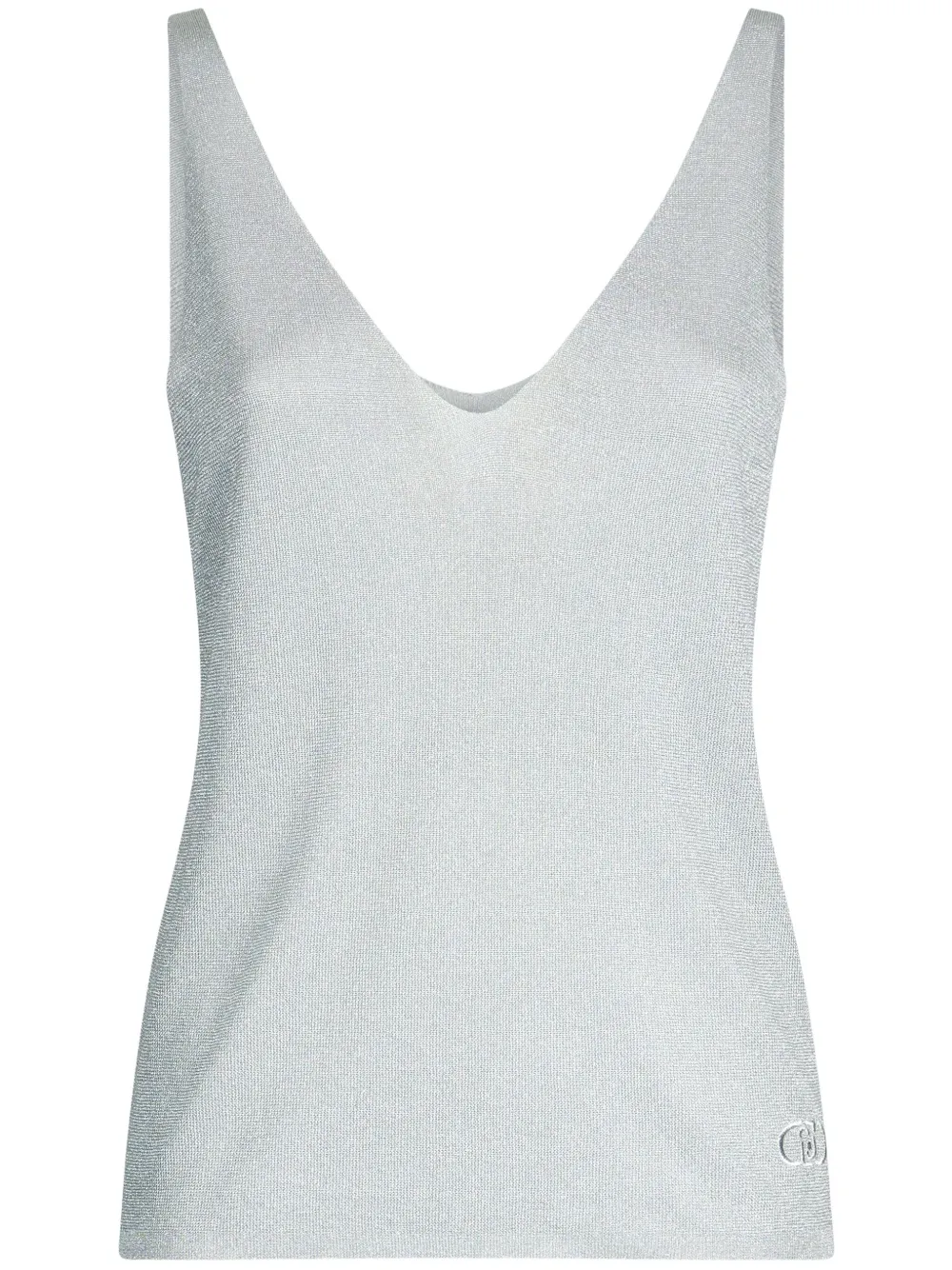 V-neck sleeveless top