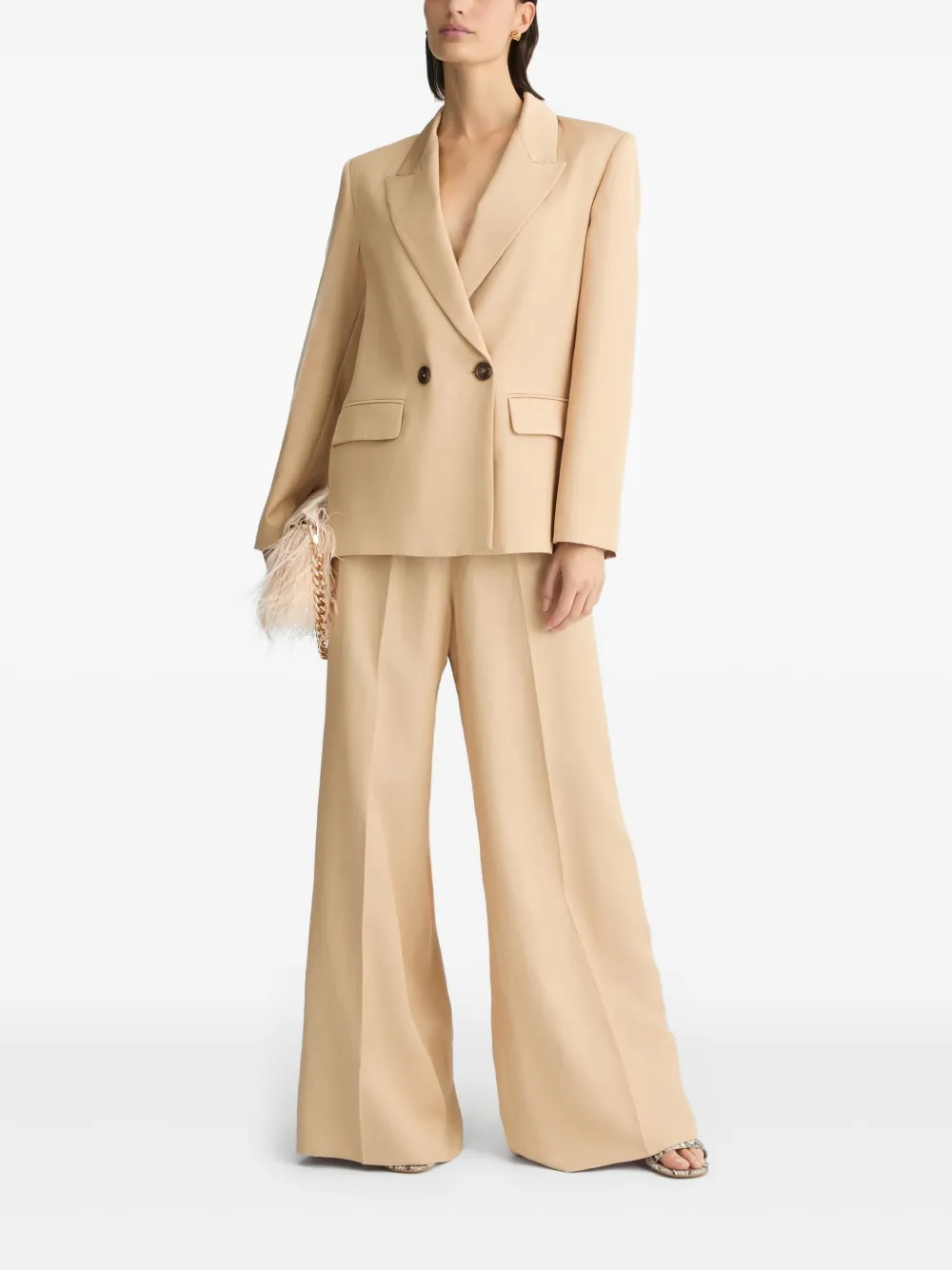 LIU JO wide-leg trousers - Beige