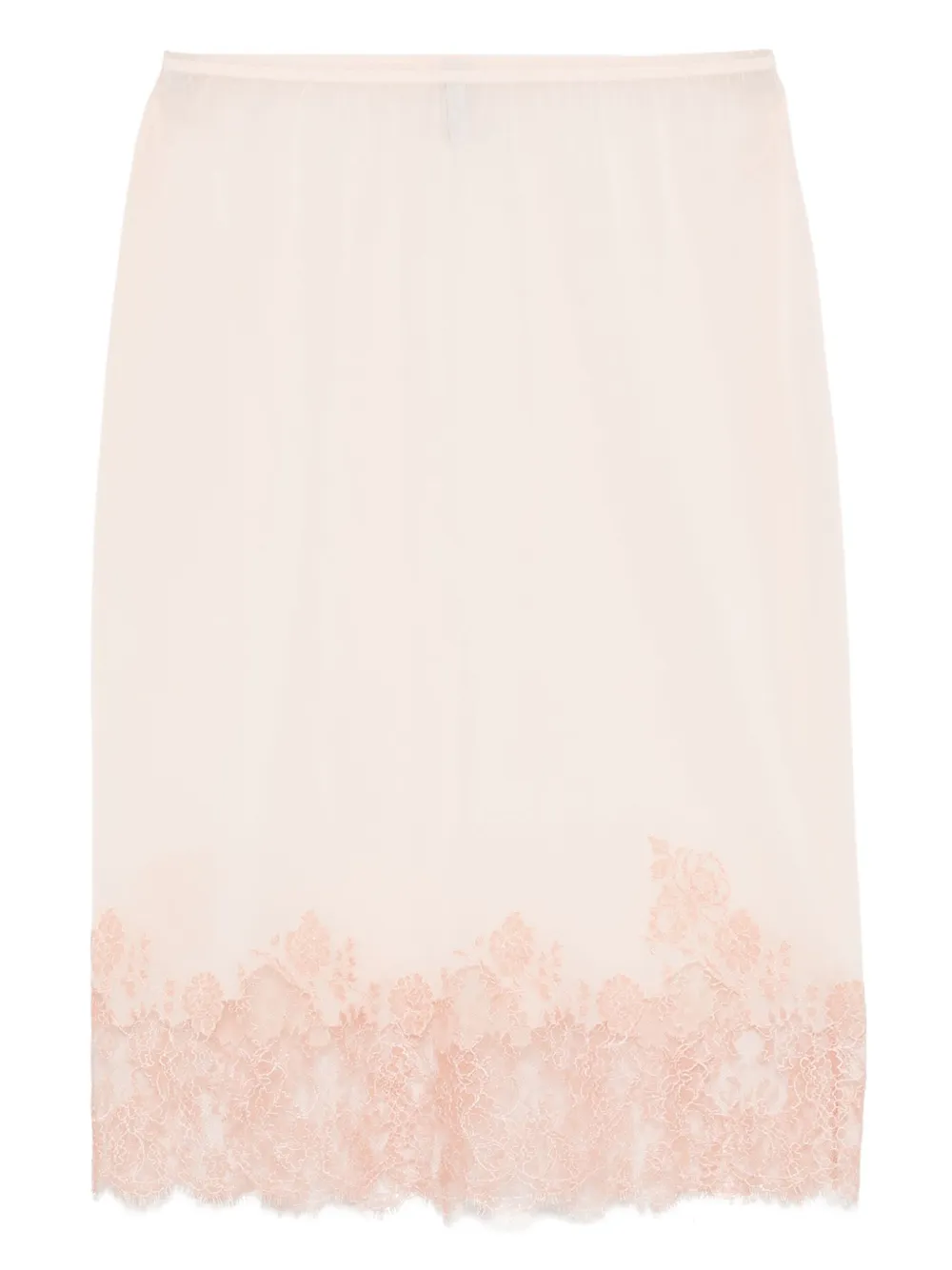 Carine Gilson Calais Caudry レース シルクスカート - ピンク Carine Gilson Calais Caudry レース シルクスカート - ピンク