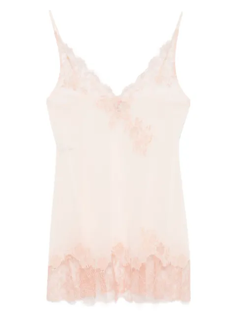 Carine Gilson Caudry-lace silk nightdress