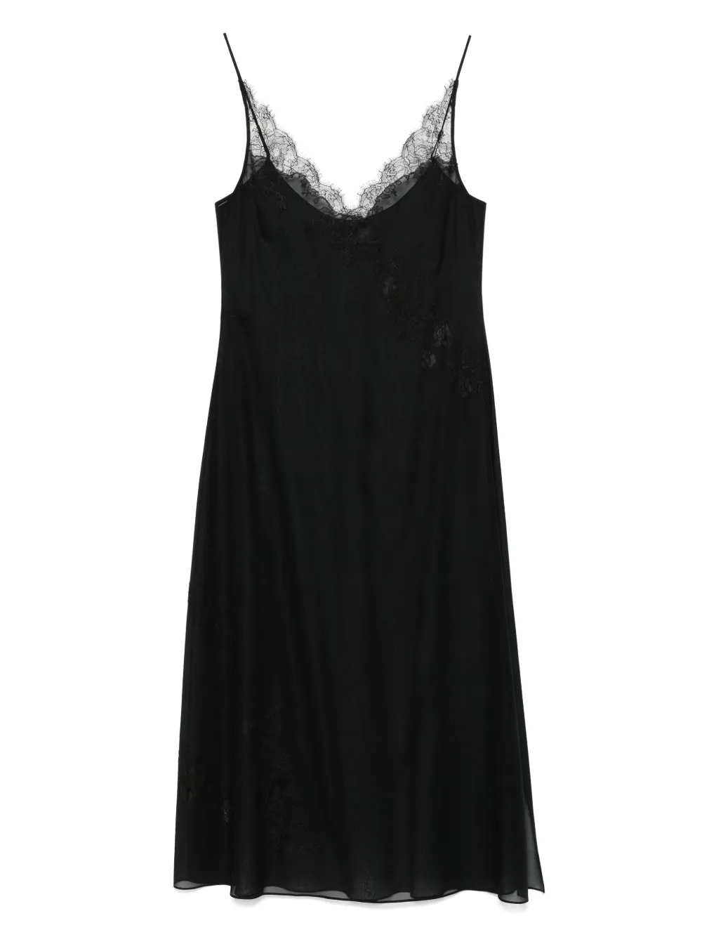Carine Gilson Calais-Caudry lace maxi nightdress | Black | Image 1