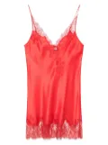 Carine Gilson silk slip dress - Red