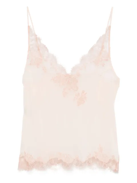 Carine Gilson Caudry-lace silk camisole