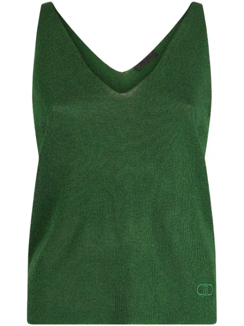 LIU JO shimmering v-neck top