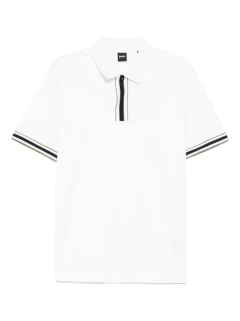 BOSS Contrast tipping polo shirt 
