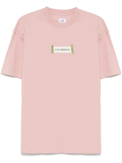 C.P. Company playera con logo estampado