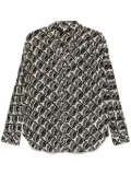 Seventy graphic-print blouse - Black