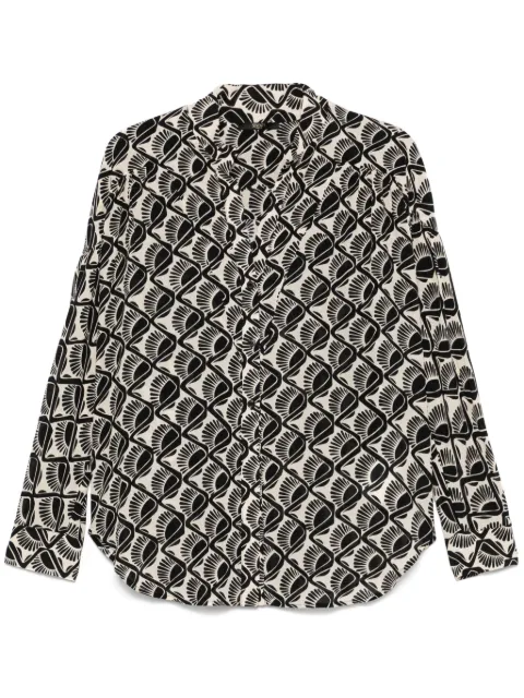 Seventy graphic-print blouse