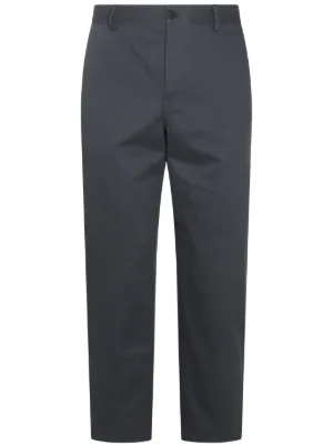 25SS new/MAISON KITSUNE コットンストレートパンツ Pants Black Maison Kitsuné - Double Pleat Pants in Cotton Gabardine