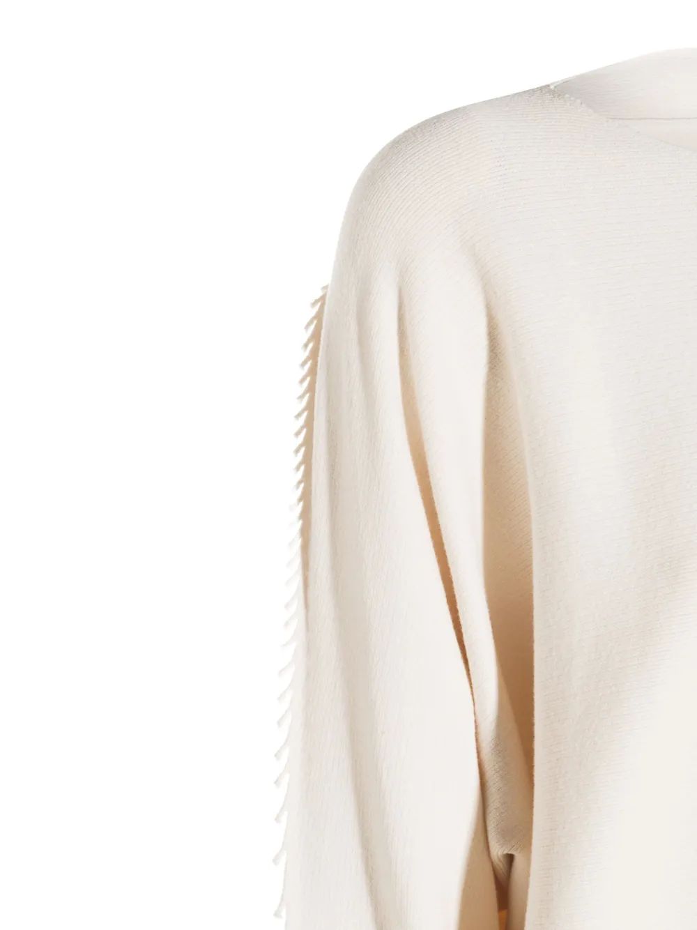 Issey Miyake Trui met franje Beige