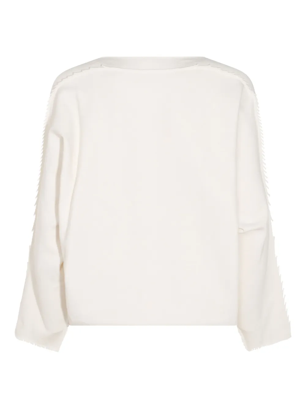 Issey Miyake fringe-detailing jumper - Beige