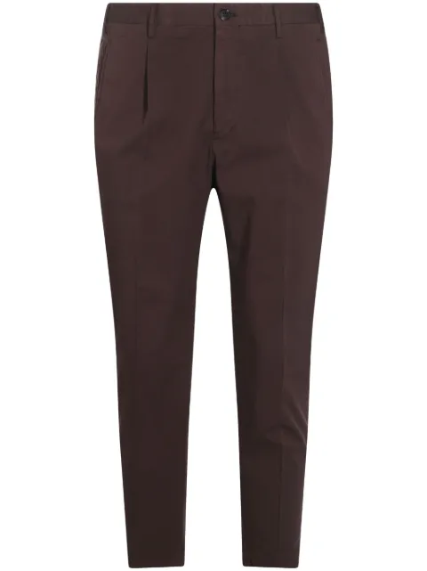 Incotex pantalon à design plissé