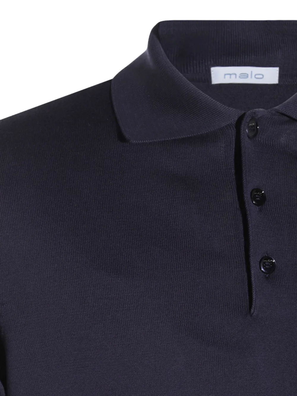 Malo Jersey poloshirt Blauw
