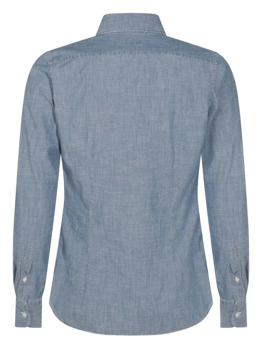 Glanshirt Katoenen overhemd - Blauw