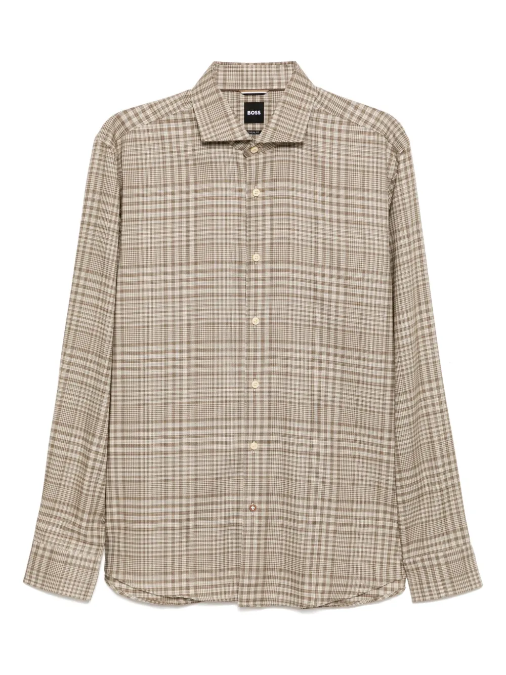 BOSS check pattern shirt | Neutrals | Image 1