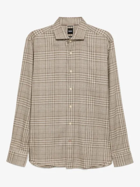 BOSS check pattern shirt