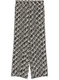 Seventy graphic-print trousers - Black