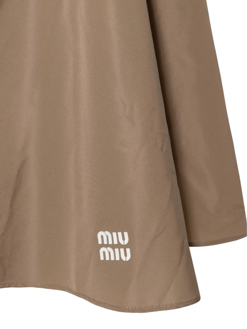 Miu Midi-plooirok Bruin